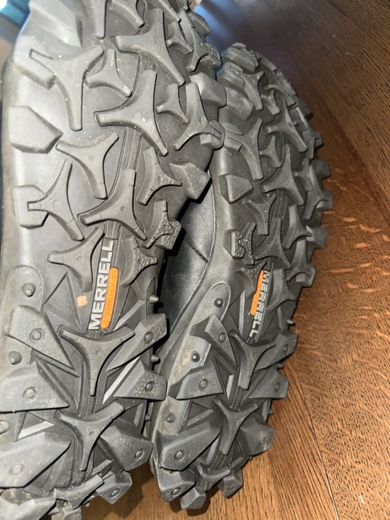 Merrell Black and Gray Men Hiking Trail Boots size 11.5 main image 6